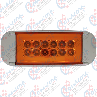 Plafón LED Rectangular con 3 Funciones (Baja, Alta y Estrobo)
